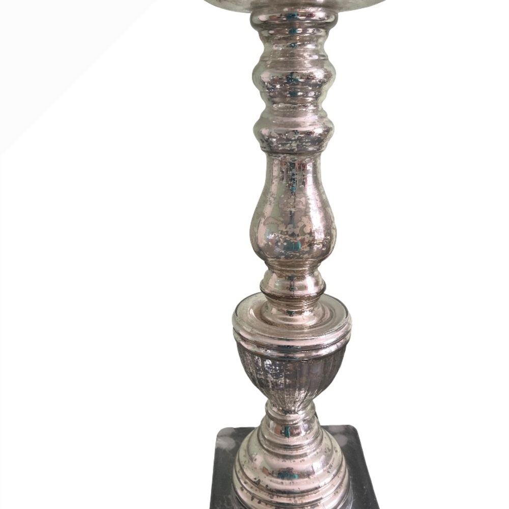 Elegant Silver Candle Holder